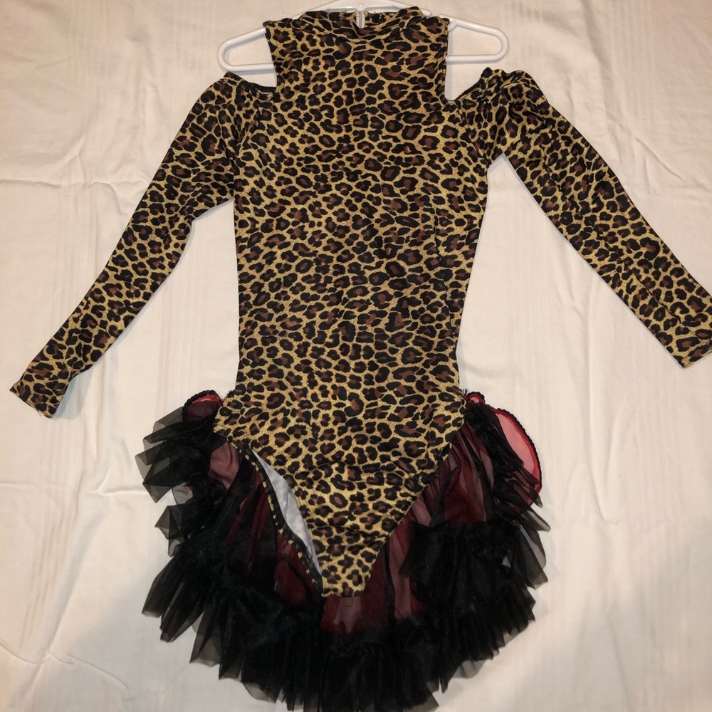 Long sleeve Cheetah Dance Costume